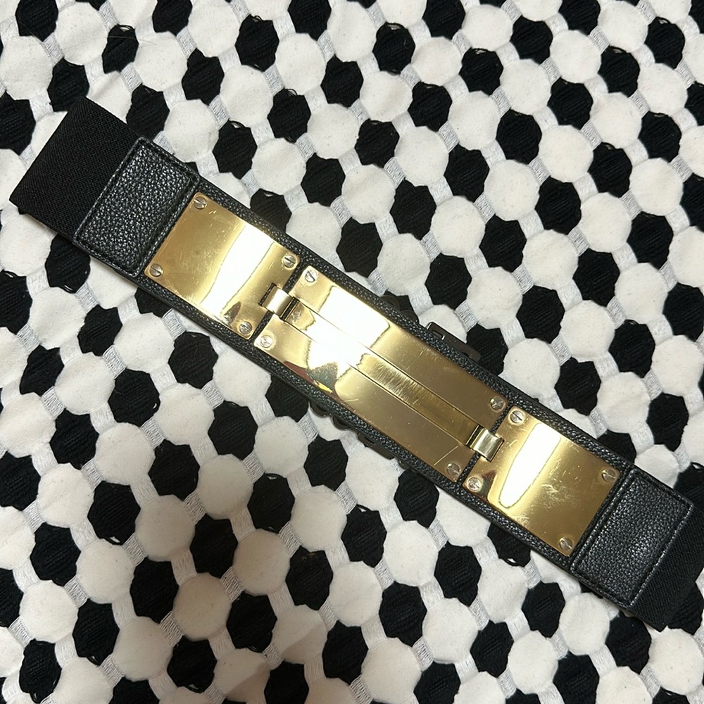 BCBGMaxAzria Gold Plated Waist Belt